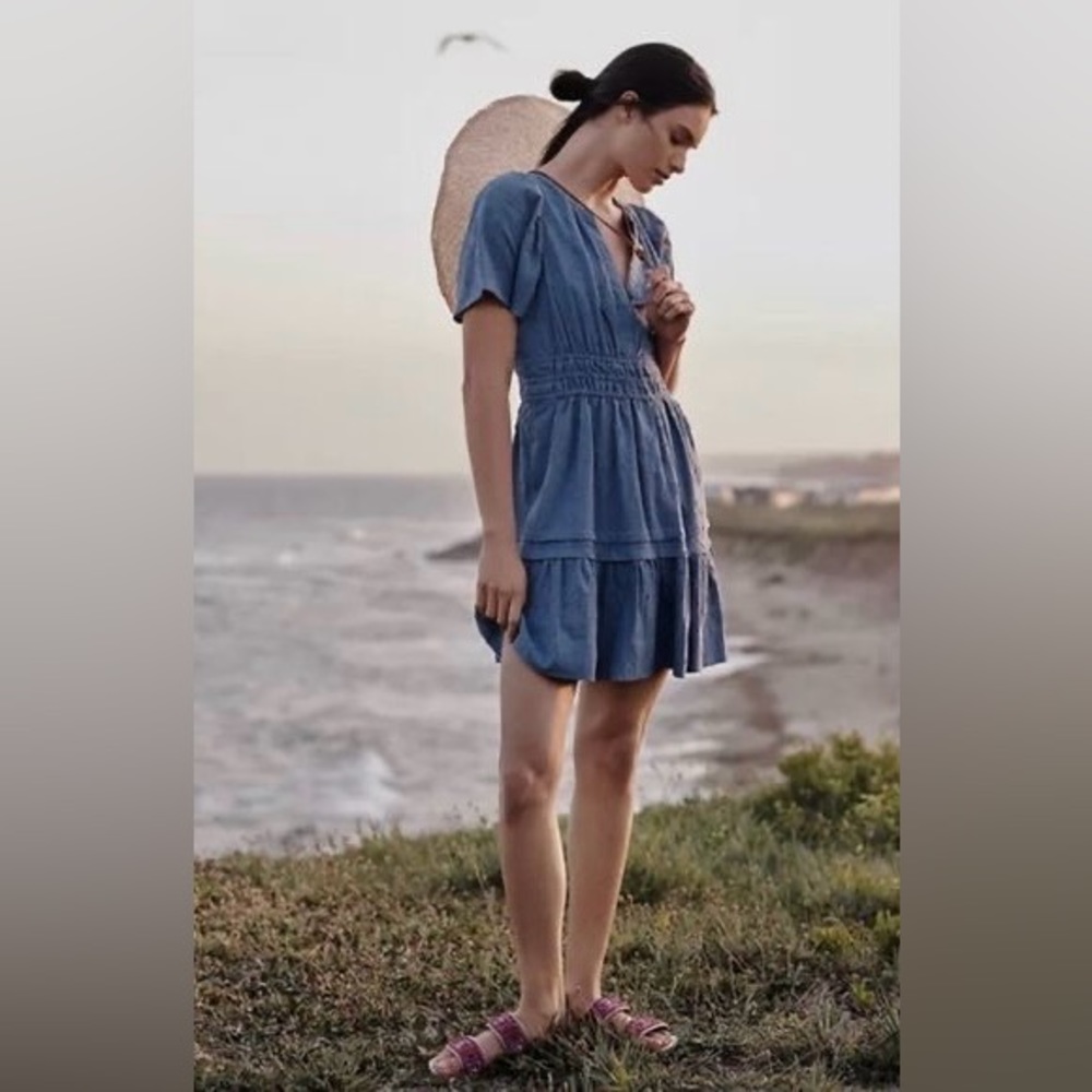 Anthropologie Somerset Cornflower Blue Mini size Small